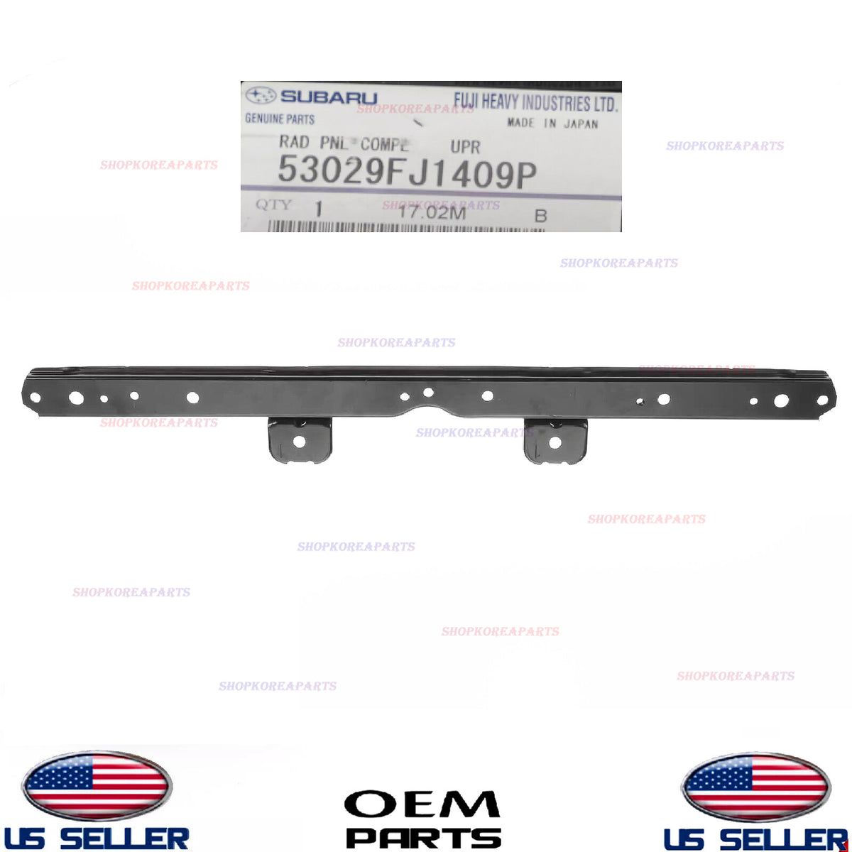 GENUINE OEM Front Radiator Support Upper Tie Bar Subaru WRX STI 2015-2021