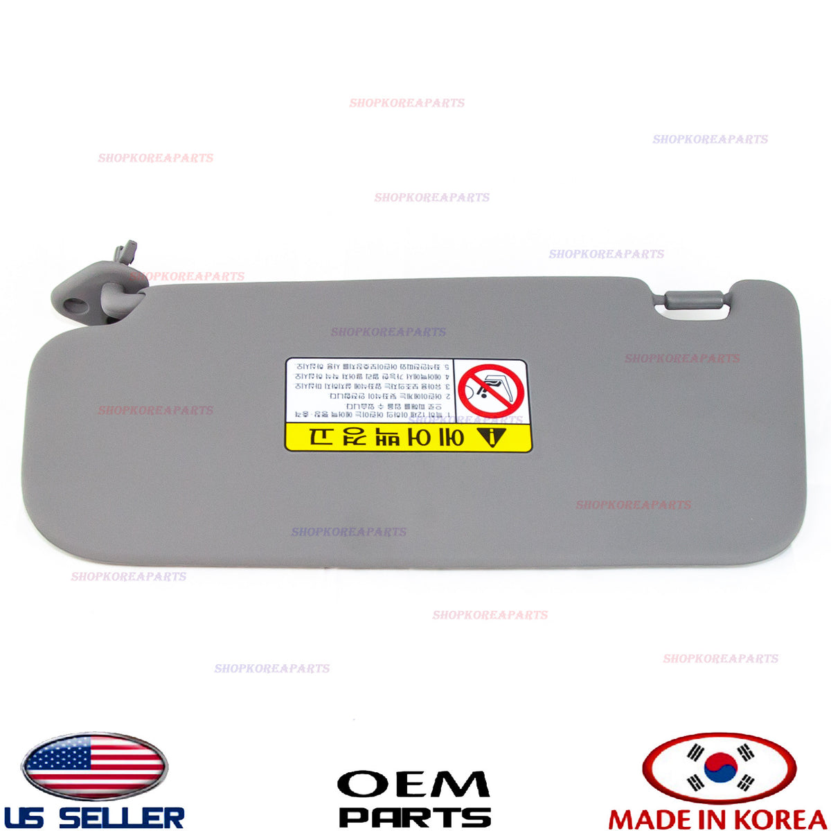 GENUINE Sun Visor GRAY Right Passenger Side ⭐ OEM ⭐ Hyundai Elantra 2007-2010
