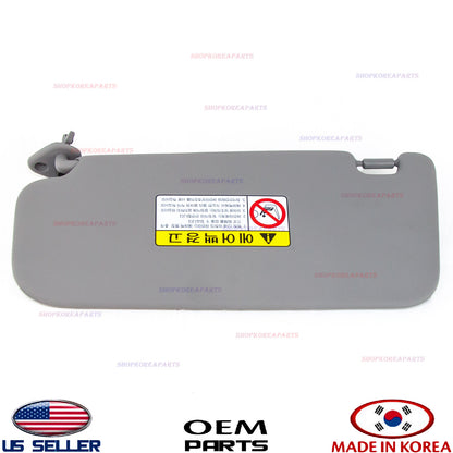 GENUINE Sun Visor GRAY Right Passenger Side ⭐ OEM ⭐ Hyundai Elantra 2007-2010