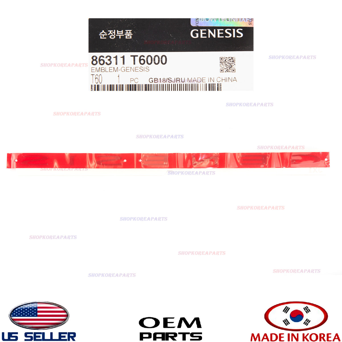 GENUINE Trunk Lid Nameplate Emblem Logo ⭐OEM⭐ GENESIS GV80 2021-2024 86311T6000