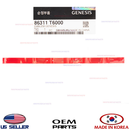 GENUINE Trunk Lid Nameplate Emblem Logo ⭐OEM⭐ GENESIS GV80 2021-2024 86311T6000
