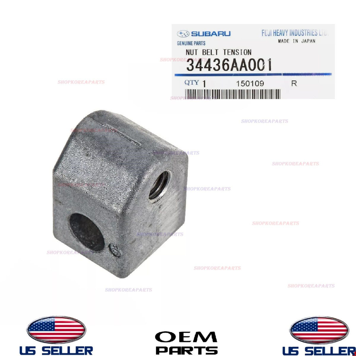 GENUINE OEM Power Steering Pump Nut 1990-2017 Subaru 34436AA001
