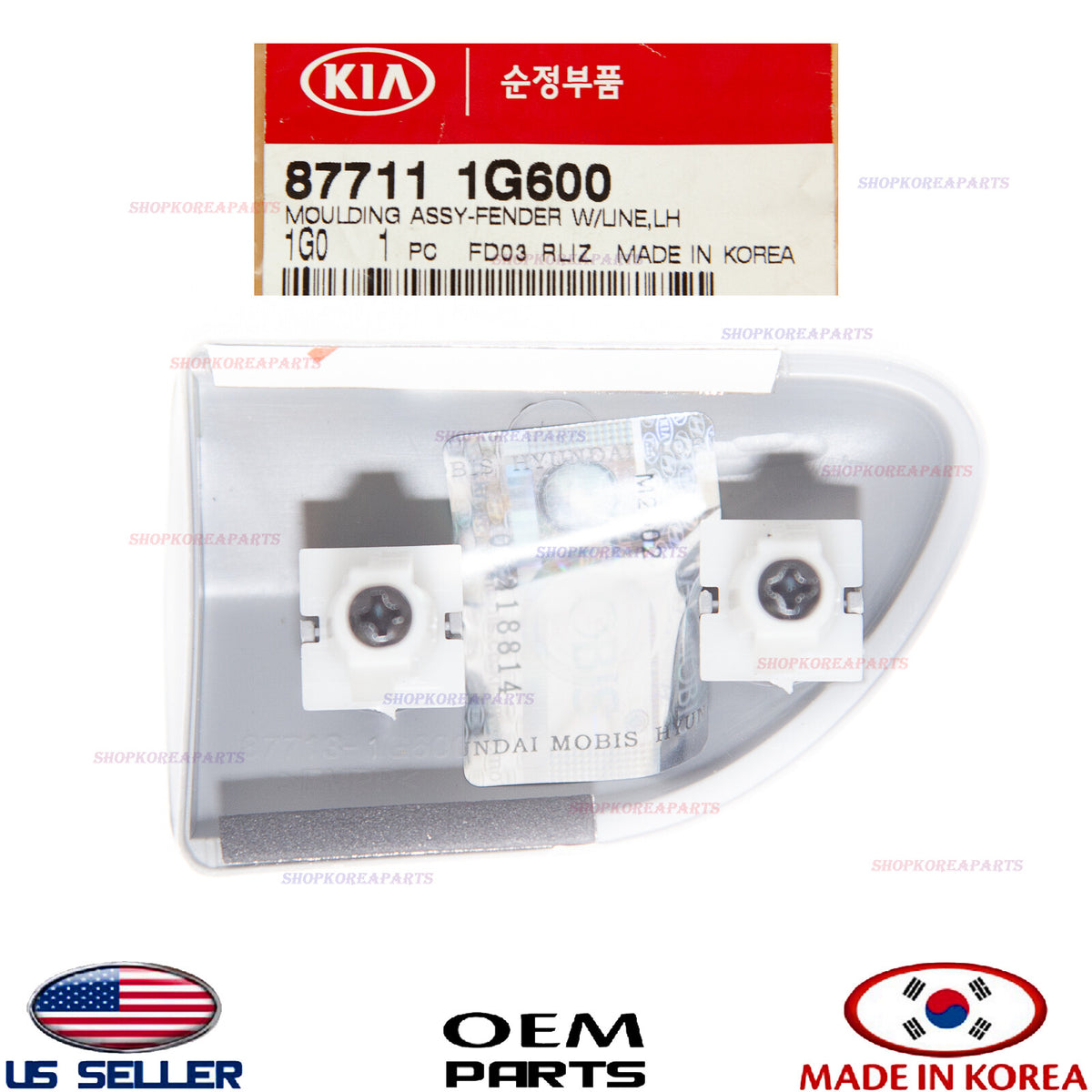GENUINE Front Fender Molding Garnish LEFT Driver Side ⭐OEM⭐ KIA RIO 2010-2011