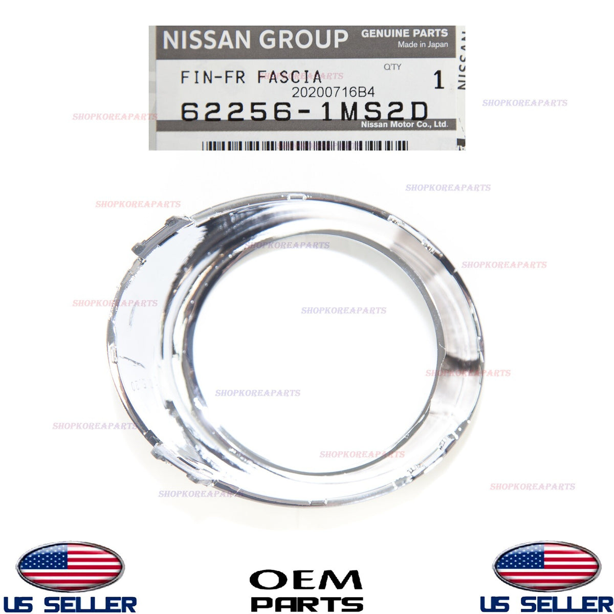 GENUINE Front Fog Lamp Chrome Trim Ring RIGHT ⭐OEM⭐ INFINITI *See compatibility