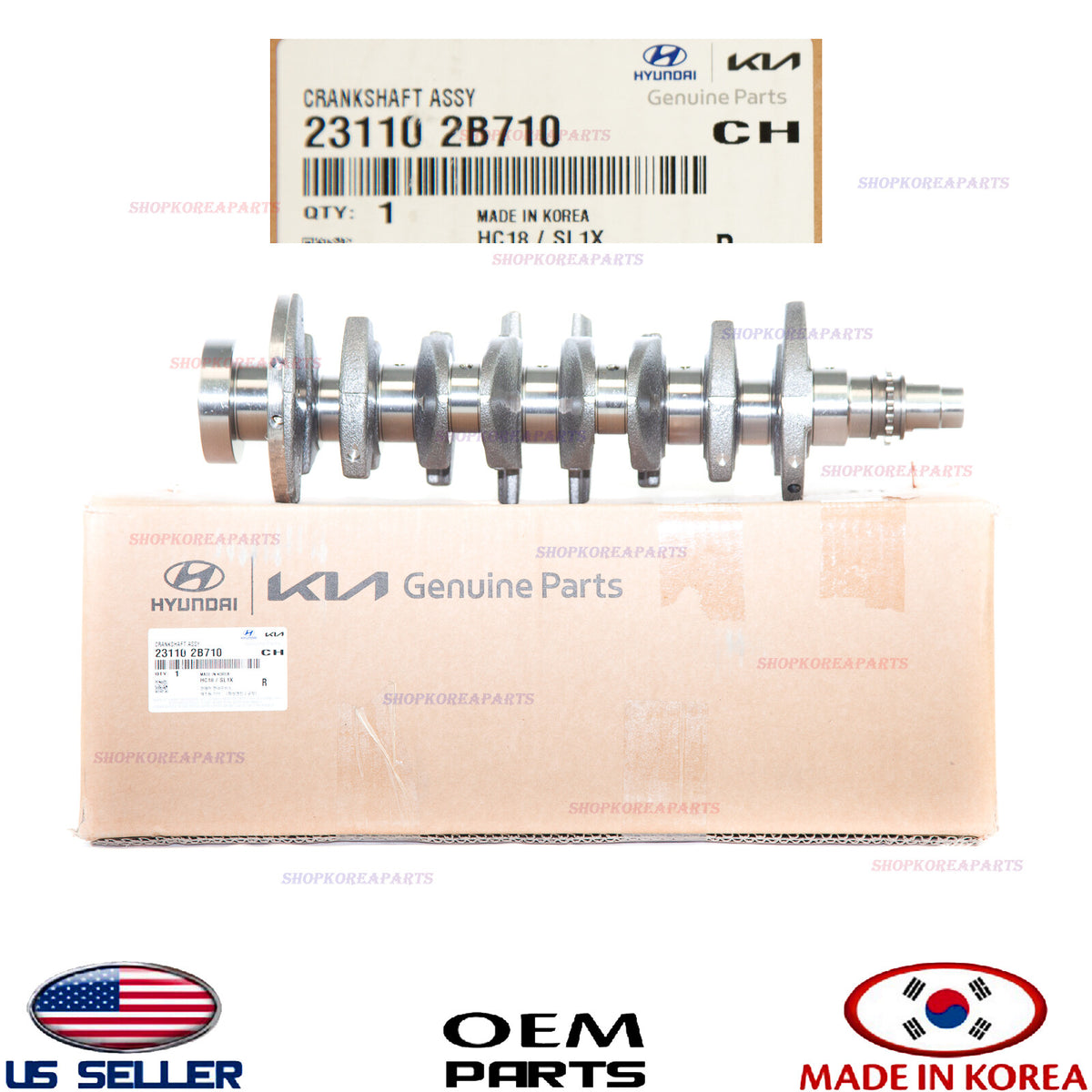 GENUINE OEM Engine Crankshaft 1.6L Turbo Hyundai Kia See Compatibility