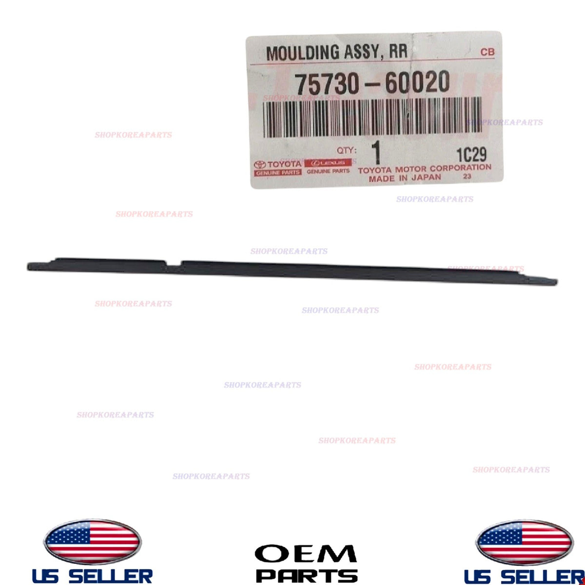 OEM Rear RIGHT Passenger Door Belt Molding 1991-97 Land Cruiser 1996-98 LX450