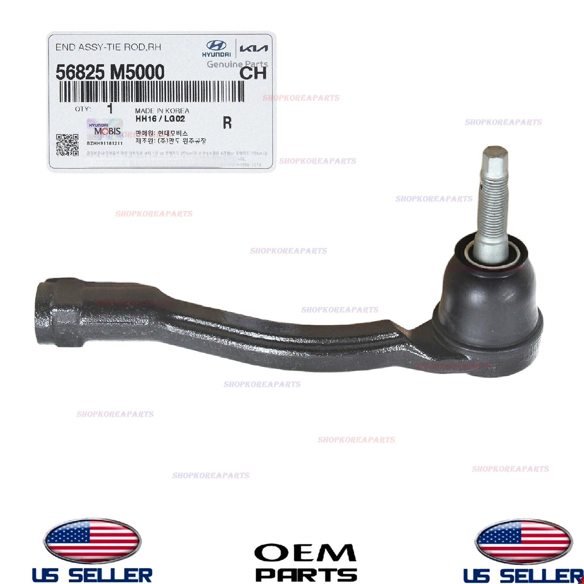 GENUINE OEM RIGHT Passenger Outer Tie Rod End 2019-2025 Hyundai Kia *See List