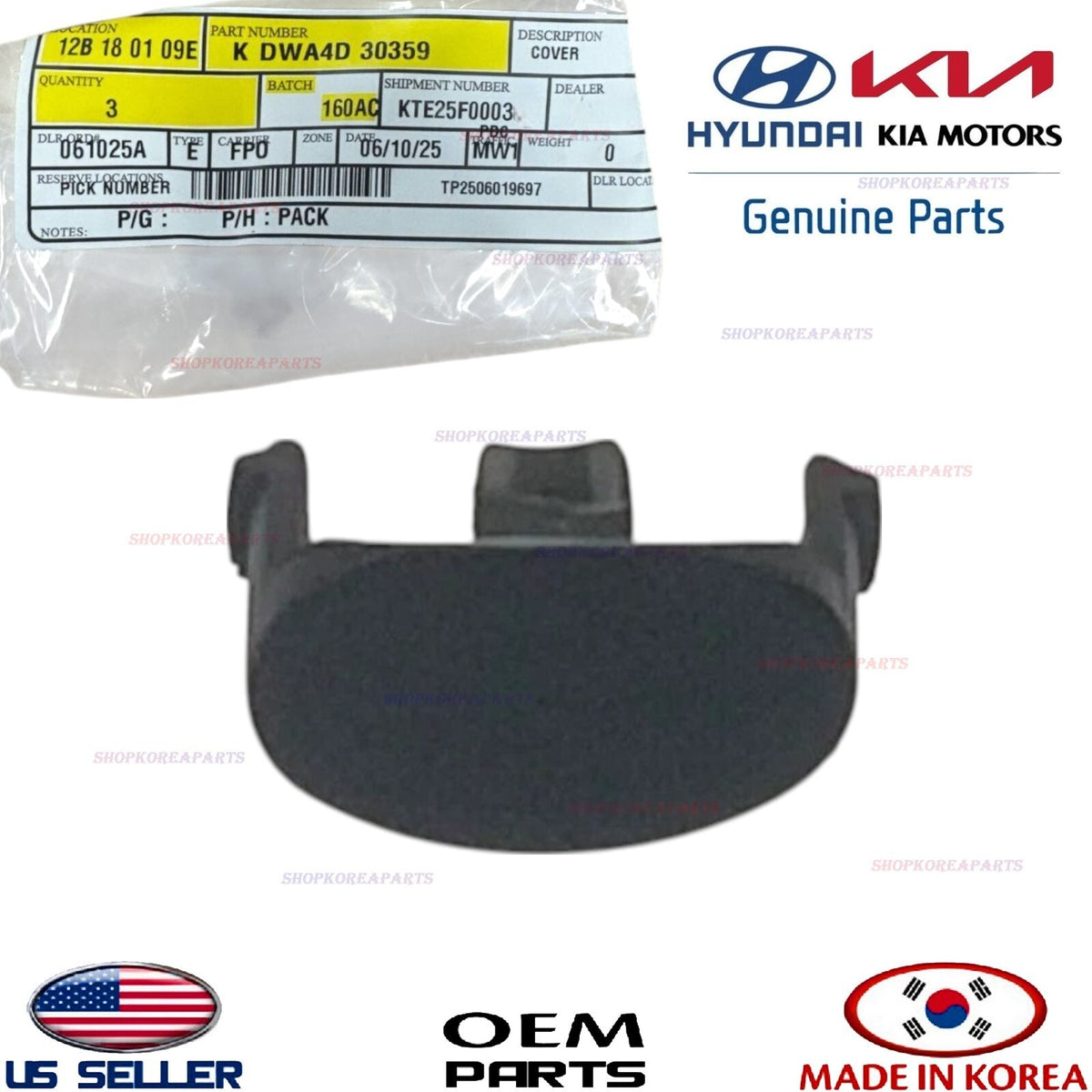 GENUINE OEM Shift Lock Release Cover 2007–2014 Kia Sedona DWA4D-30359