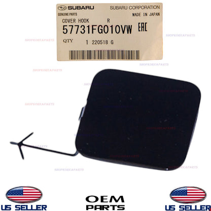GENUINE Rear Bumper Tow Eye Hook Cap Cover BLACK ⭐OEM⭐ Subaru *See Compatibility