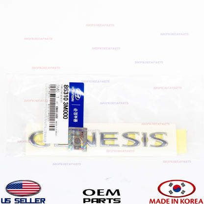 GENUINE OEM Rear Trunk Nameplate Emblem Genesis 2009-2014 Hyundai Genesis Sedan