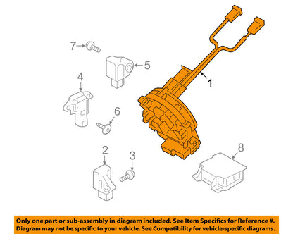 Genuine OEM Contact Clock Spring Module for 2013–2018 Hyundai Santa Fe (Without Heated Steering Wheel)