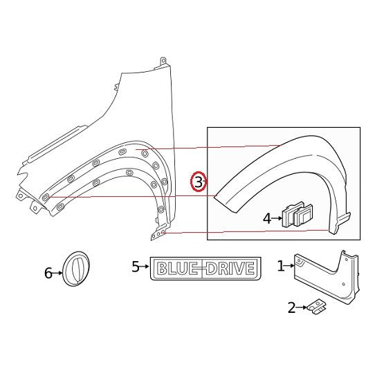 GENUINE Front Fender Wheel Molding LEFT Driver Side ⭐OEM⭐ Hyundai Kona 2018-2023