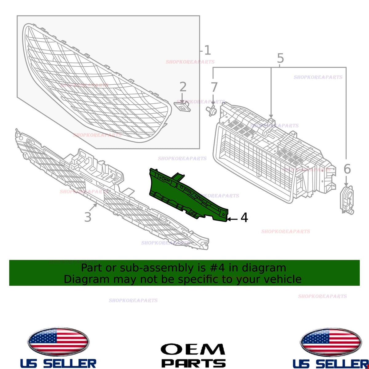 OEM Molding Front Bumper RIGHT Passenger 2026-2027 Genesis GV70 2.5L Non Sport