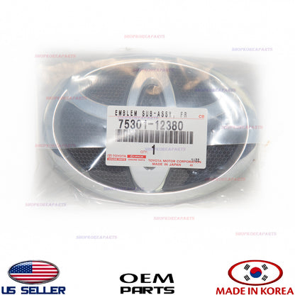 GENUINE OEM Front Bumper Grille Emblem Logo CHROME 2009-2013 Toyota Corolla
