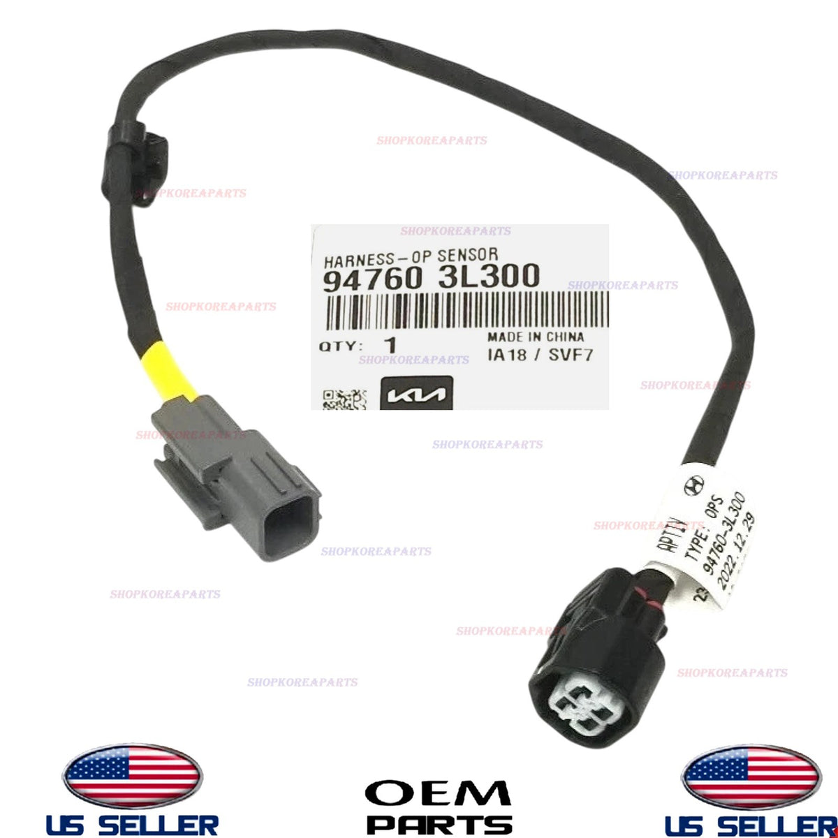 GENUINE OEM Oil Pressure Sensor Harness 2017-2024 Kia 3.3L *See List 94760-3L300