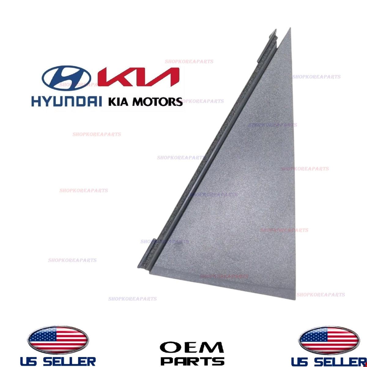 OEM Rear RIGHT Door Trim Corner Delta Molding Passenger Side 2021-25 Kia Seltos