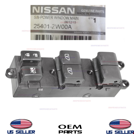 OEM Front LEFT Driver Door Power Window Switch 2007-2015 Armada 2014-2015 Titan