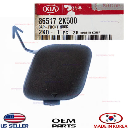 GENUINE Front Bumper -Tow Eye Hook Cap Cover OEM Kia Soul 2012-2013 865172K500