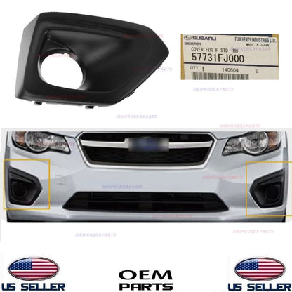 GENUINE Front Bumper Fog Lamp Bezel Cover RIGHT Passenger Side OEM Impreza 12-14