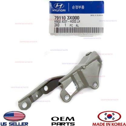 GENUINE Hood Hinge LEFT Driver Side ⭐OEM⭐ Hyundai Elantra 2011-2016 791103X000