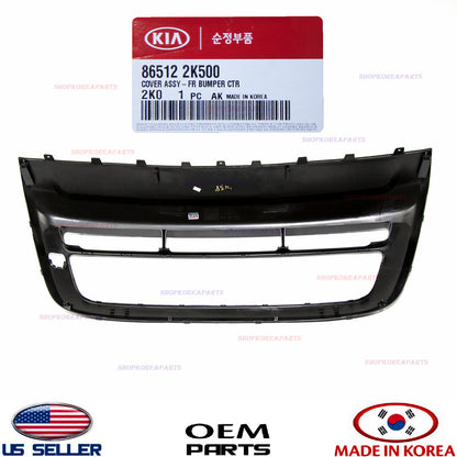 GENUINE Front Bumper Trim Center Cover Grille OEM 2012-2013 Kia Soul 86512-2K500