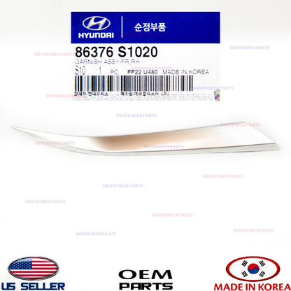 GENUINE Grille Molding Trim Front Upper RIGHT ⭐OEM⭐ HYUNDAI SANTA FE 2019-2020
