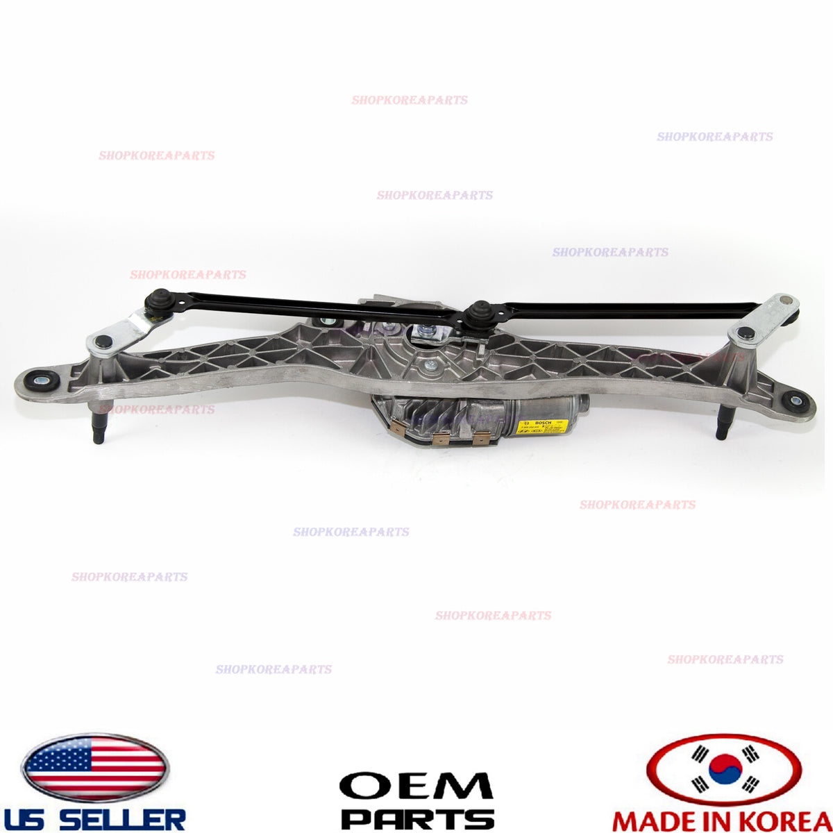 GENUINE Front Windshield Wiper Motor & Linkage Wiper OEM Hyundai Veracruz 07-12