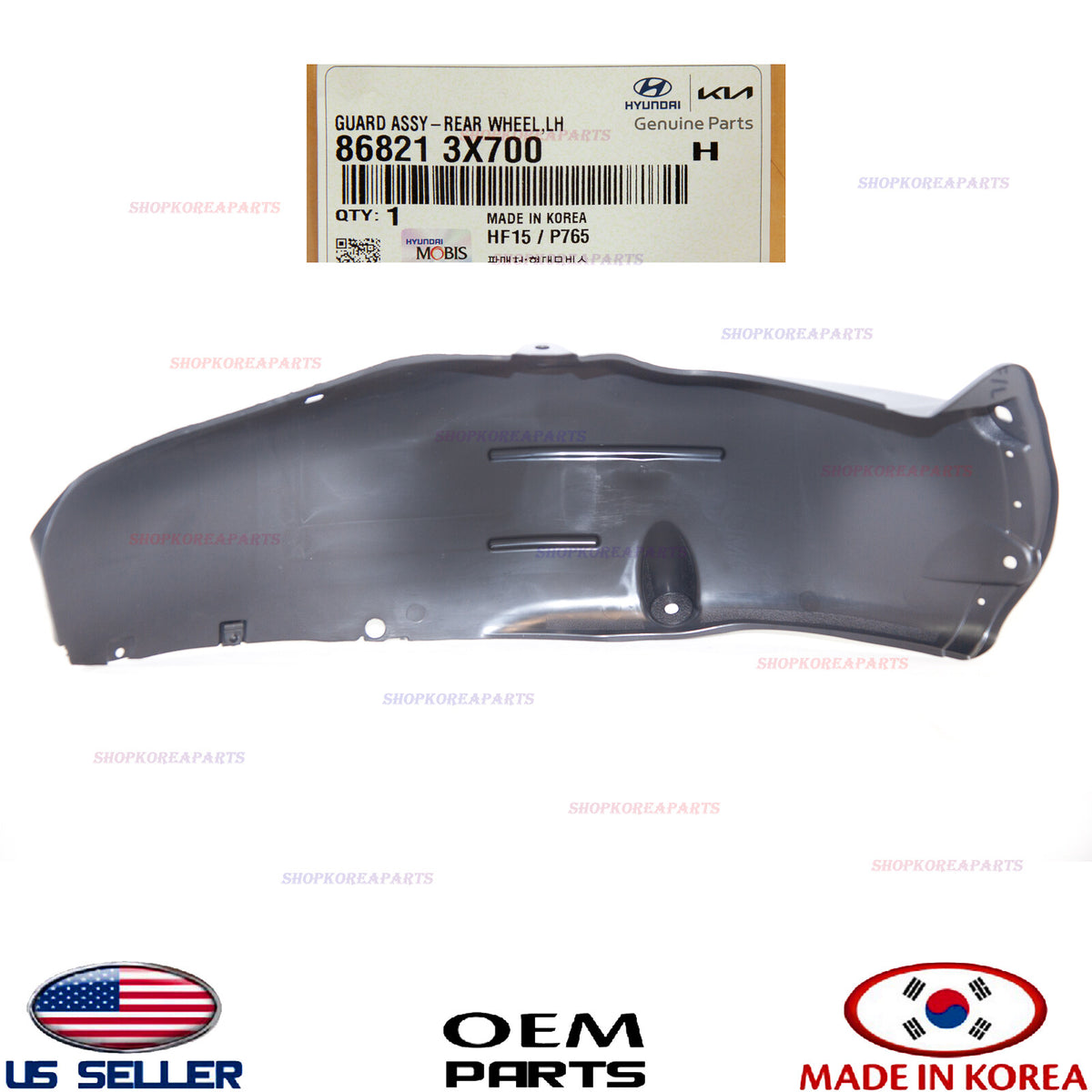 GENUINE Fender Liner Rear LEFT Driver Side ⭐OEM⭐ Hyundai Elantra Sedan 2014-2016