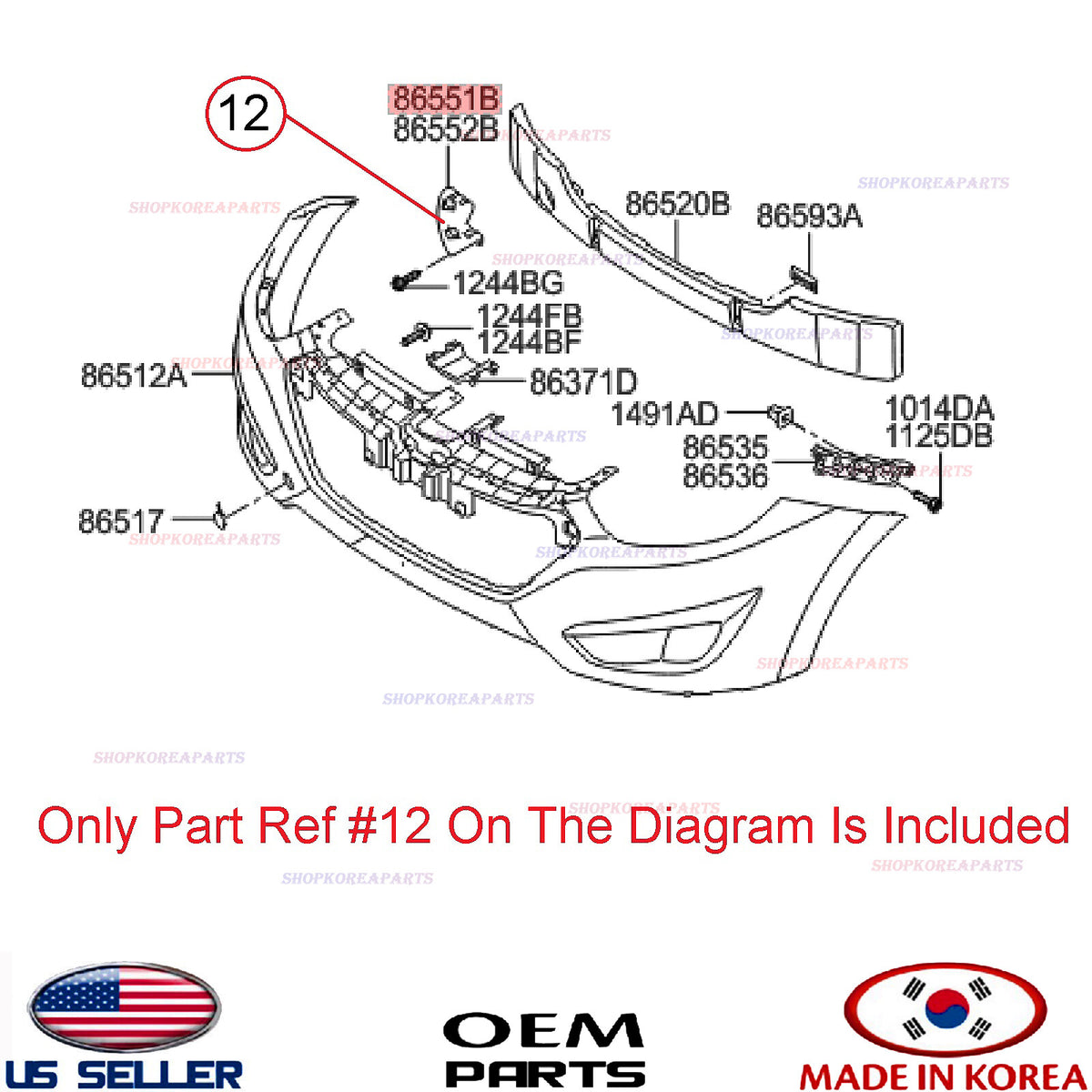 GENUINE Front Bumper Bracket Mounting Upper LEFT Driver Side ⭐OEM⭐ TUCSON 10-15