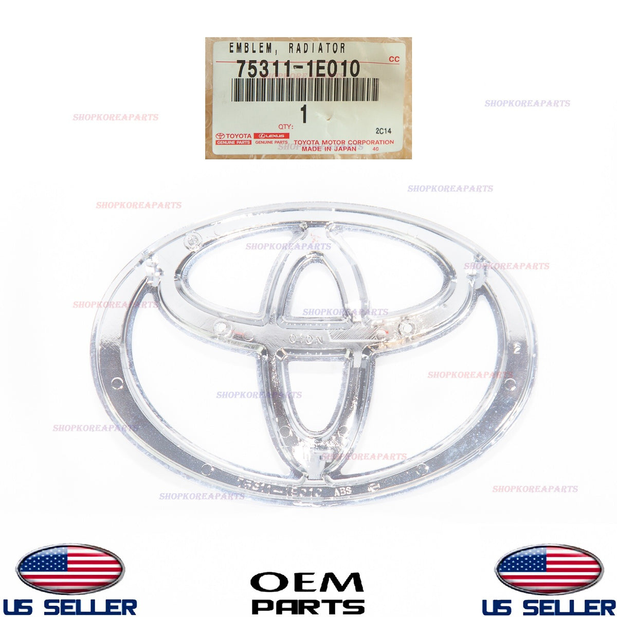 GENUINE Front Grille Emblem Logo Symbol ⭐OEM⭐ Toyota Rav4 2001-2003 75311-1E010