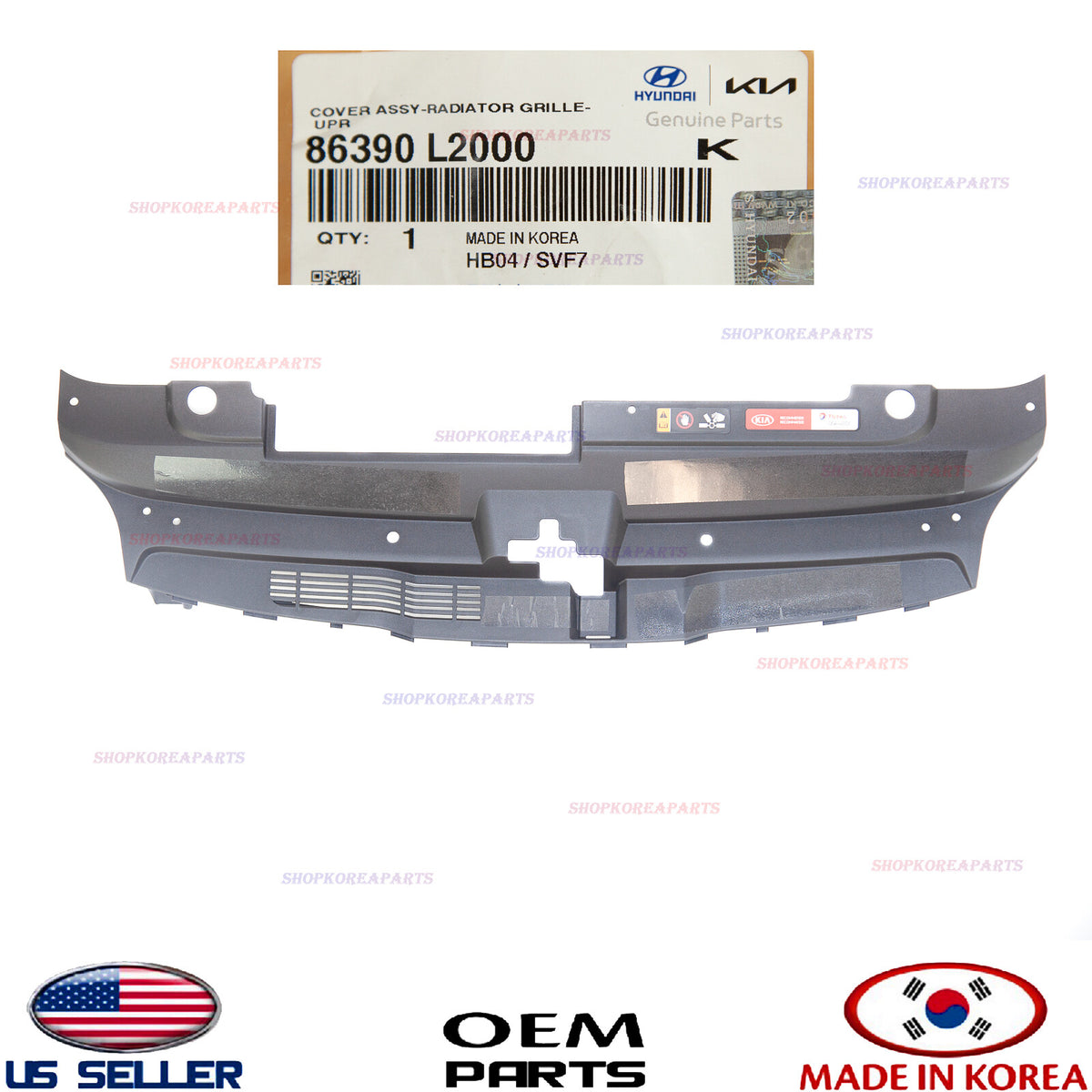 GENUINE Cover Grille Upper Radiator Sight Shield ⭐OEM⭐ KIA K5 2021-2024