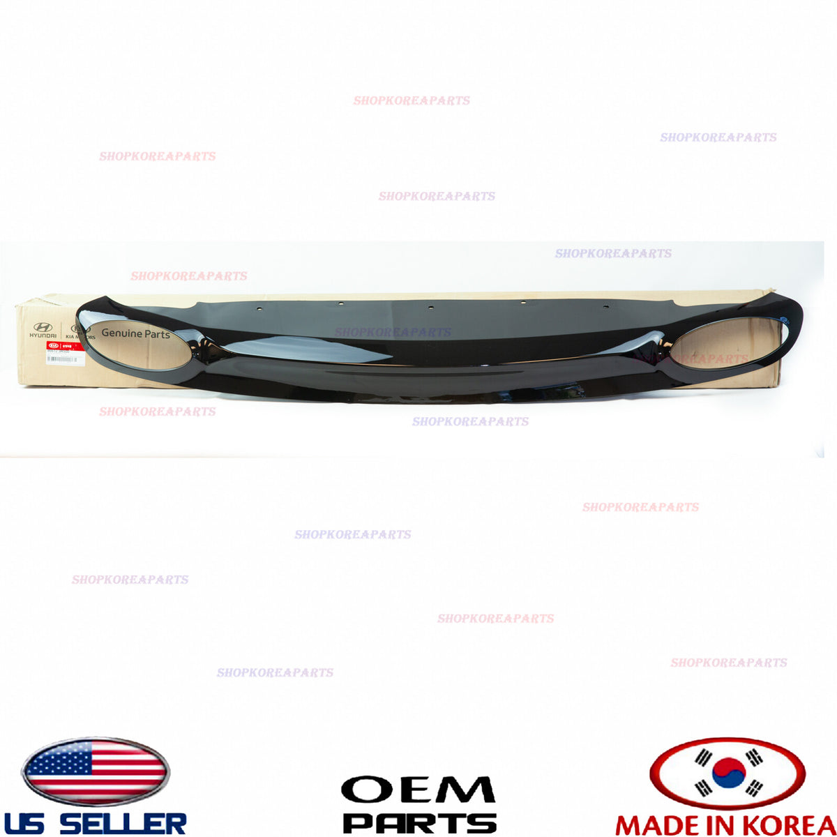 GENUINE Rear Bumper Lower Cover Pad Gloss Black ⭐OEM⭐ Kia Cadenza 2014-2016