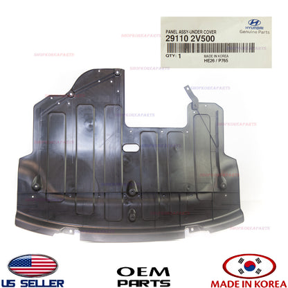 GENUINE Panel Under Cover Engine Front ⭐OEM⭐ Veloster NON-Turbo 2014-2017