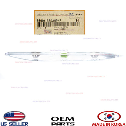 GENUINE Rear Bumper Molding LEFT Driver Side ⭐OEM⭐ Palisade Calligraphy 2023-25