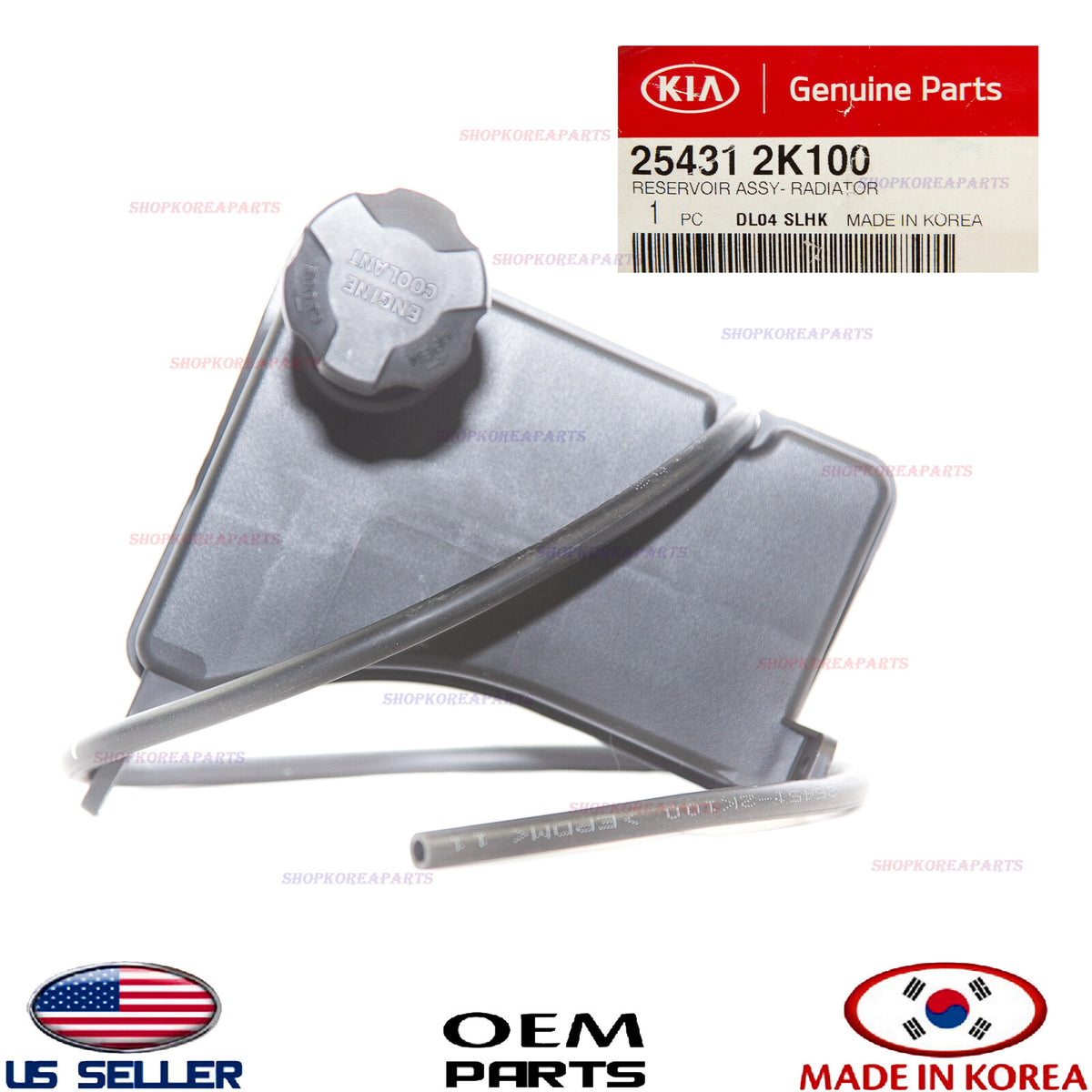 GENUINE Engine Coolant Reservoir Tank without Cap ⭐OEM⭐ KIA SOUL 2.0L 2010-2011