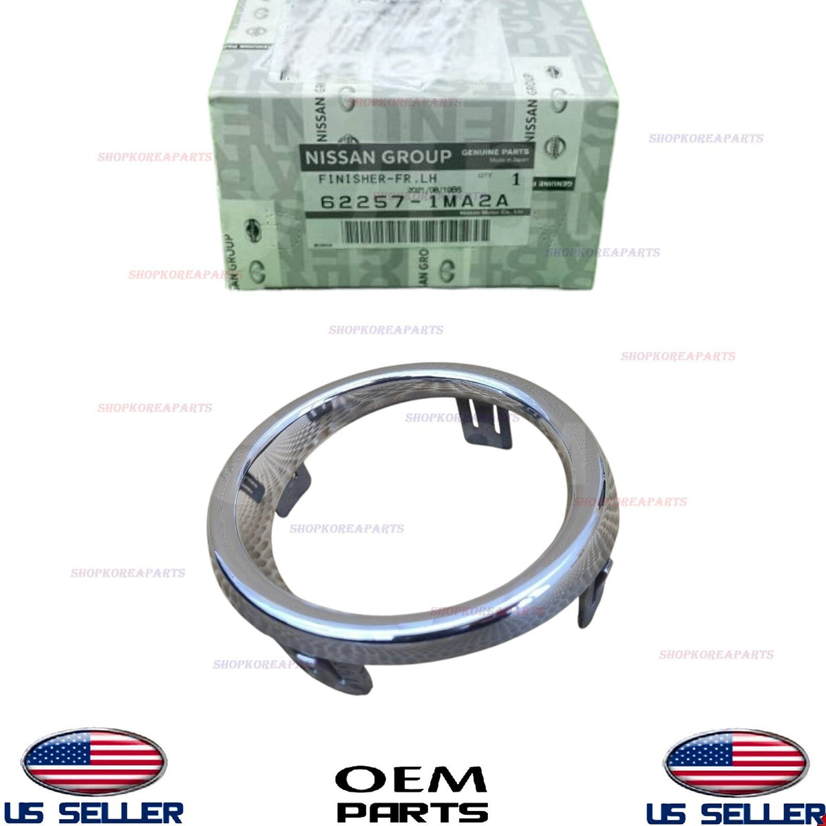 GENUINE Front Fog Lamp Chrome Trim Ring LEFT ⭐OEM⭐ INFINITI *See compatibility