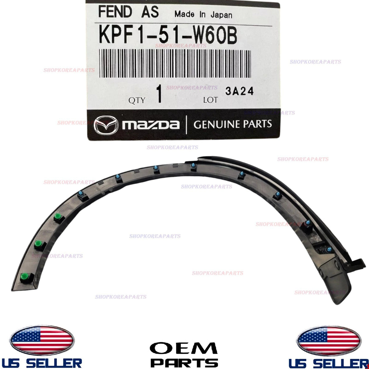 GENUINE OEM Rear LEFT Driver Side Wheel Opening Molding 2023-2025 Mazda CX-5