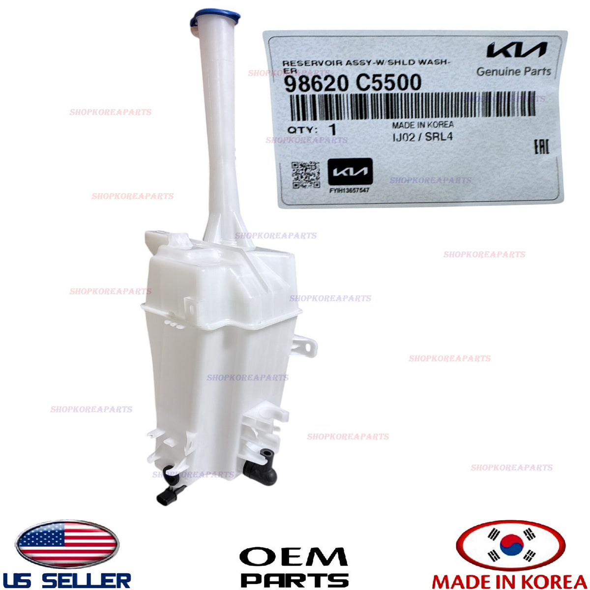 ✅GENUINE✅ Windshield Washer Reservoir Tank With Sensor OEM 2016-2020 Kia Sorento