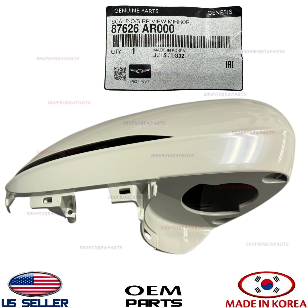 GENUINE OEM RIGHT Passenger Side Mirror Cover Cap 2022-2026 Genesis GV70