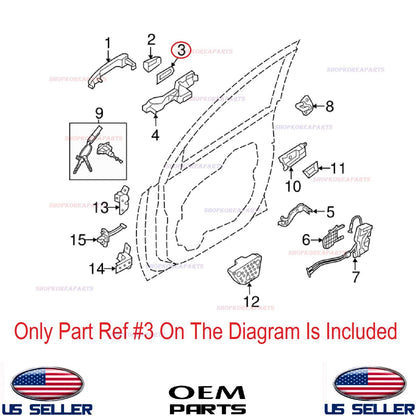 GENUINE Door Handle Cover Pad 1pcs ⭐OEM⭐ KIA SORENTO 2011-2015 826542P000