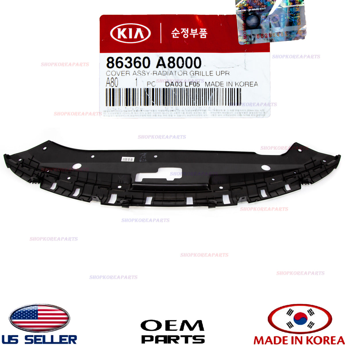 GENUINE Grille Cover Upper Radiator Sight Shield OEM Optima Hybrid 2017-2019