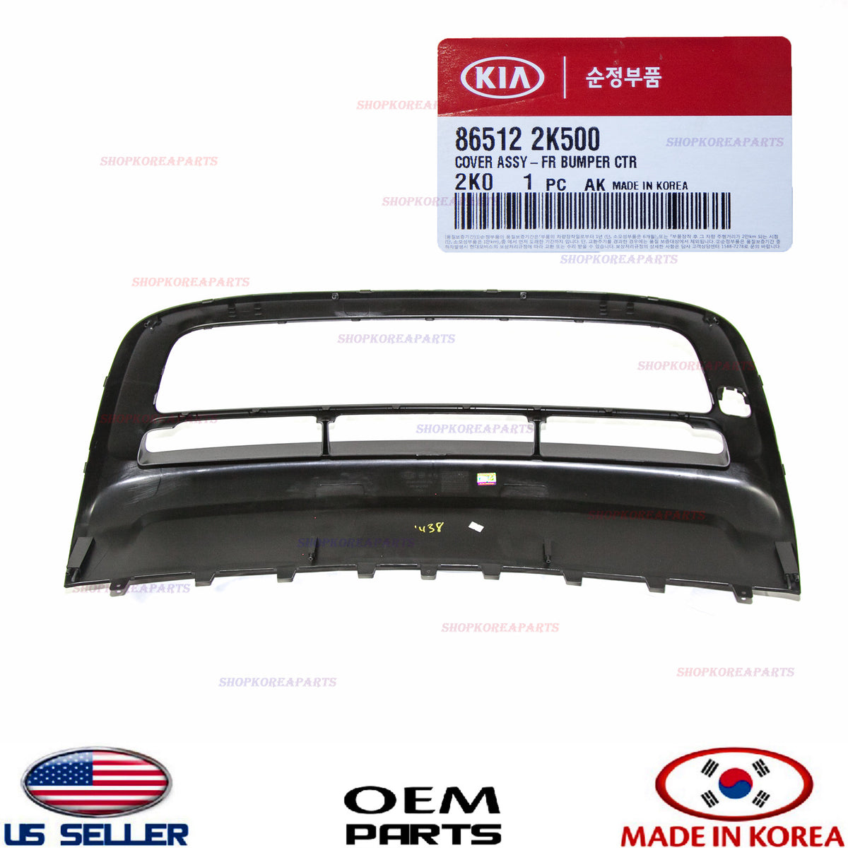 GENUINE Front Bumper Trim Center Cover Grille OEM 2012-2013 Kia Soul 86512-2K500