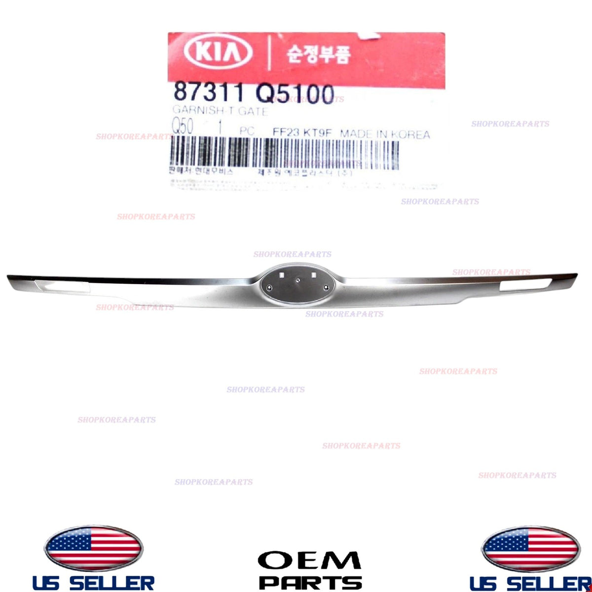 GENUINE OEM Trunk Lid Center Trim Garnish Molding 2020-2023 Kia Seltos