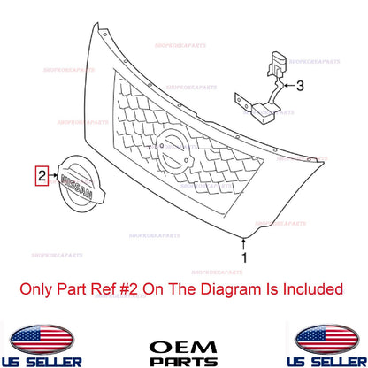 GENUINE Front Grille Emblem Logo ⭐OEM⭐ Nissan Pathfinder 2017-2020 62890-9PF0B