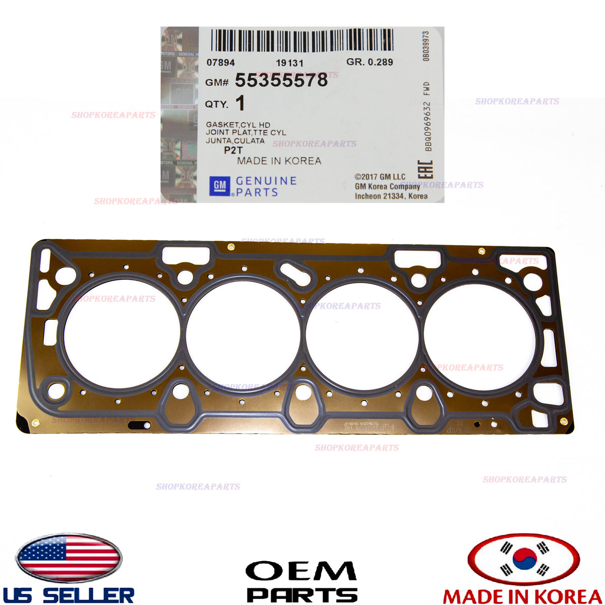 GENUINE Engine Cylinder Head Gasket OEM Chevrolet GM 2009-2018 See Compatibility