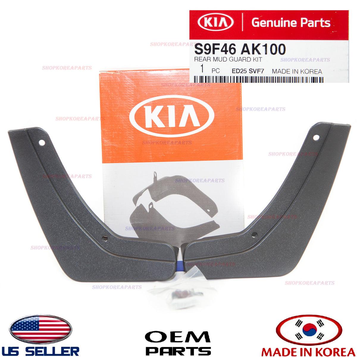 GENUINE Mud Guards Flaps Splash Shield REAR 2pcs ⭐OEM⭐ KIA TELLURIDE 2020-2022