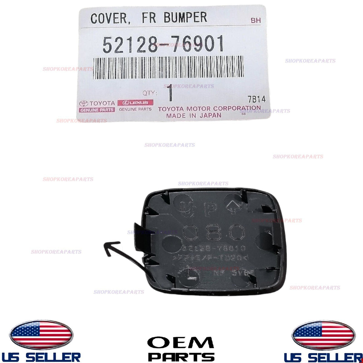 GENUINE Front Bumper LEFT Driver Side Tow Hook Cap Cover 2011-2014 Lexus CT200H