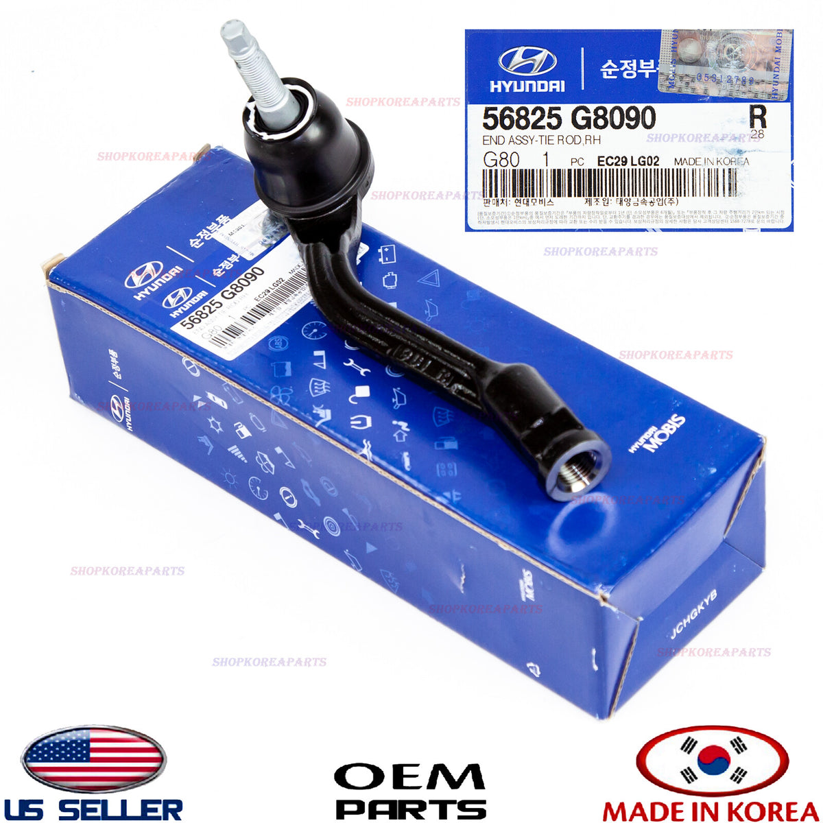GENUINE Outer Tie Rod End RIGHT Passenger Side OEM Hyundai Kia See compatibility