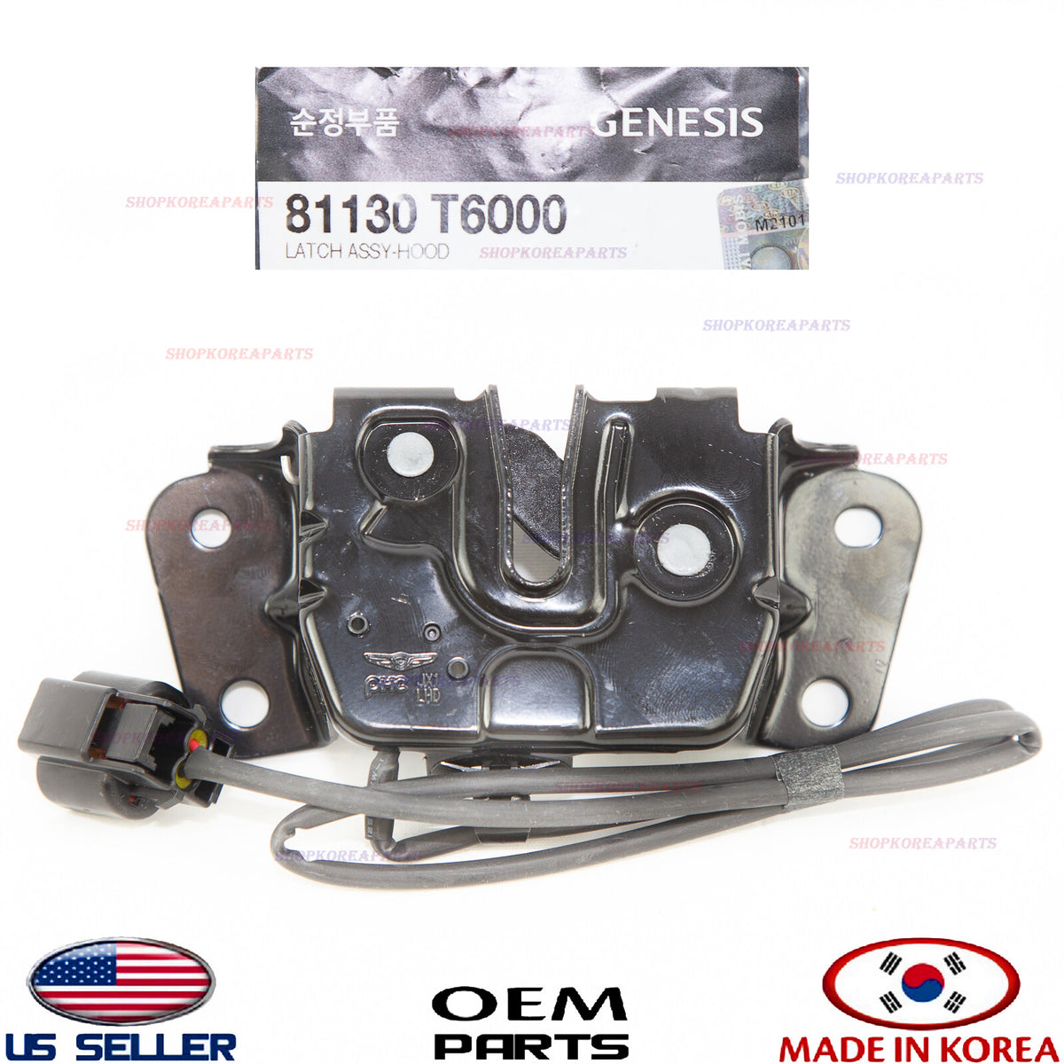 GENUINE Hood Lock Latch Assy ⭐OEM⭐ GENESIS GV80 2021-2026 81130T6000