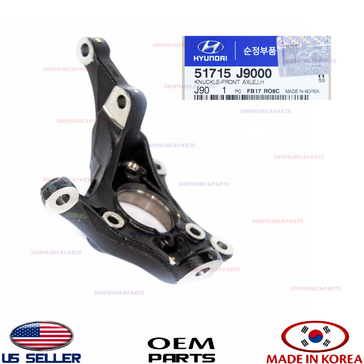 GENUINE Front Axle Steering Knuckle Driver Side LEFT OEM Hyundai Kona 2018-2023